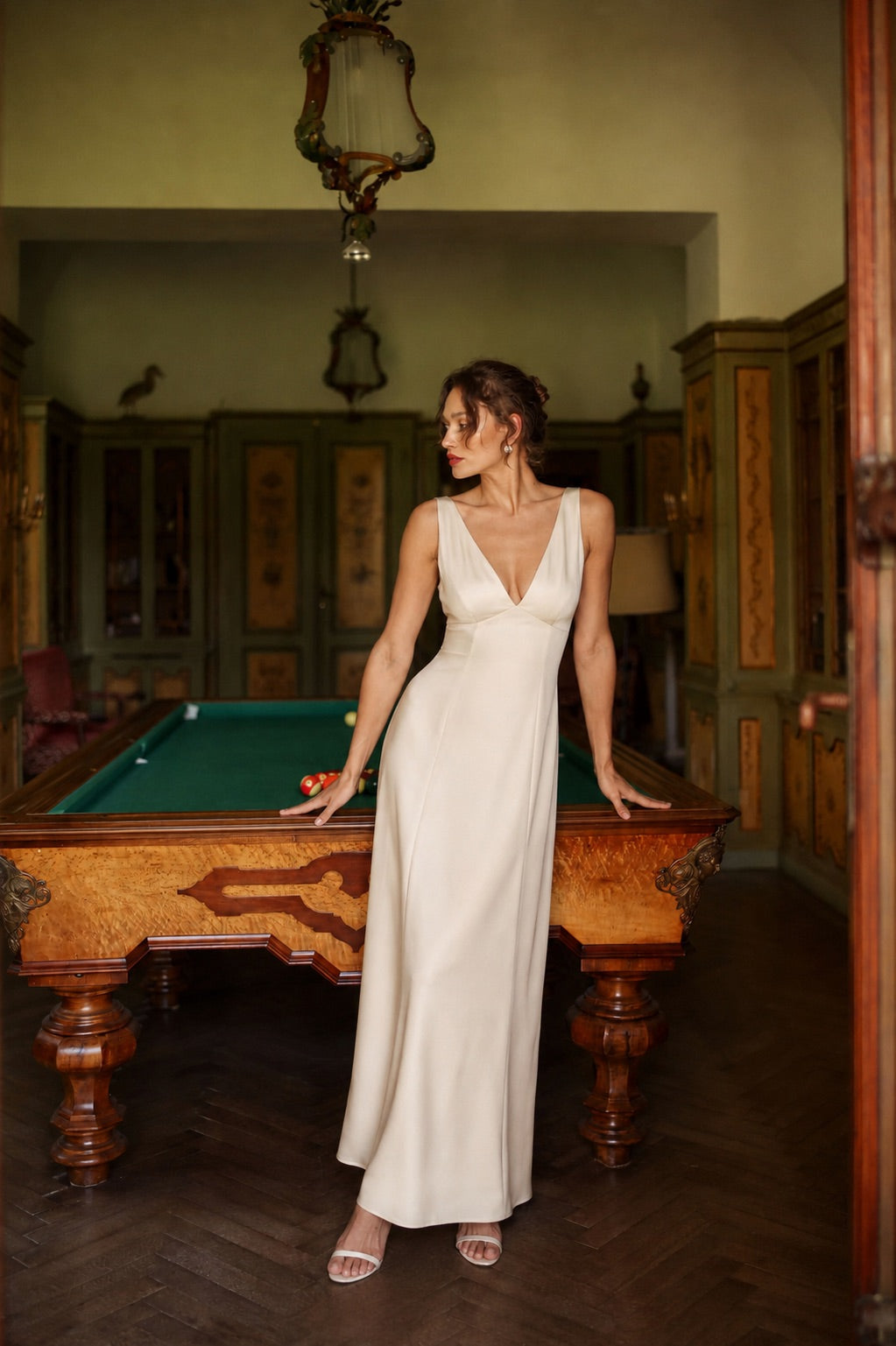 Champagne Maxi Dress Calista – Gaâla