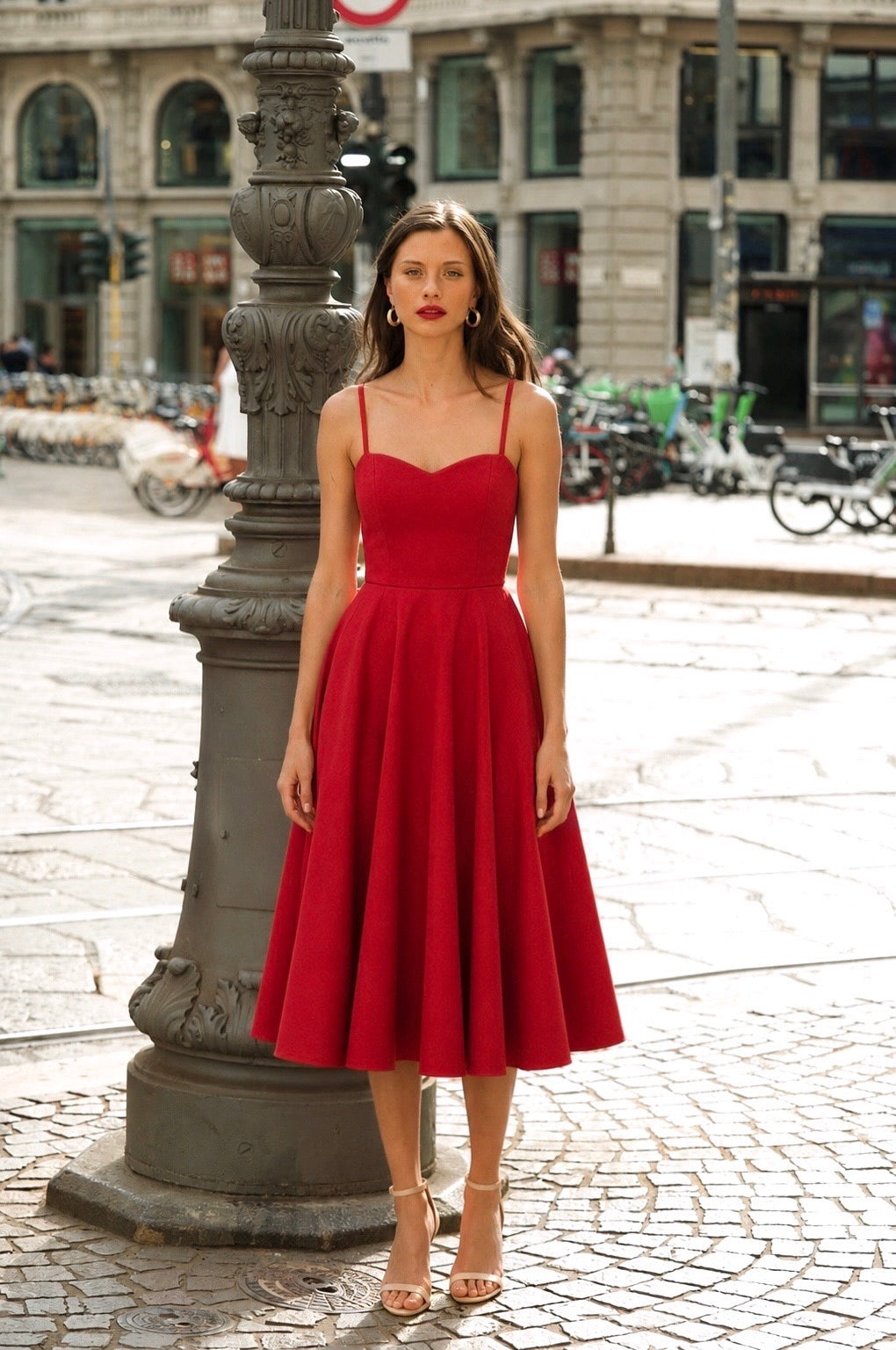 Linen Dress Bardot