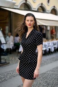 Stevie Polka Dot Skorts Shorts Gaâla Black polka dot 32