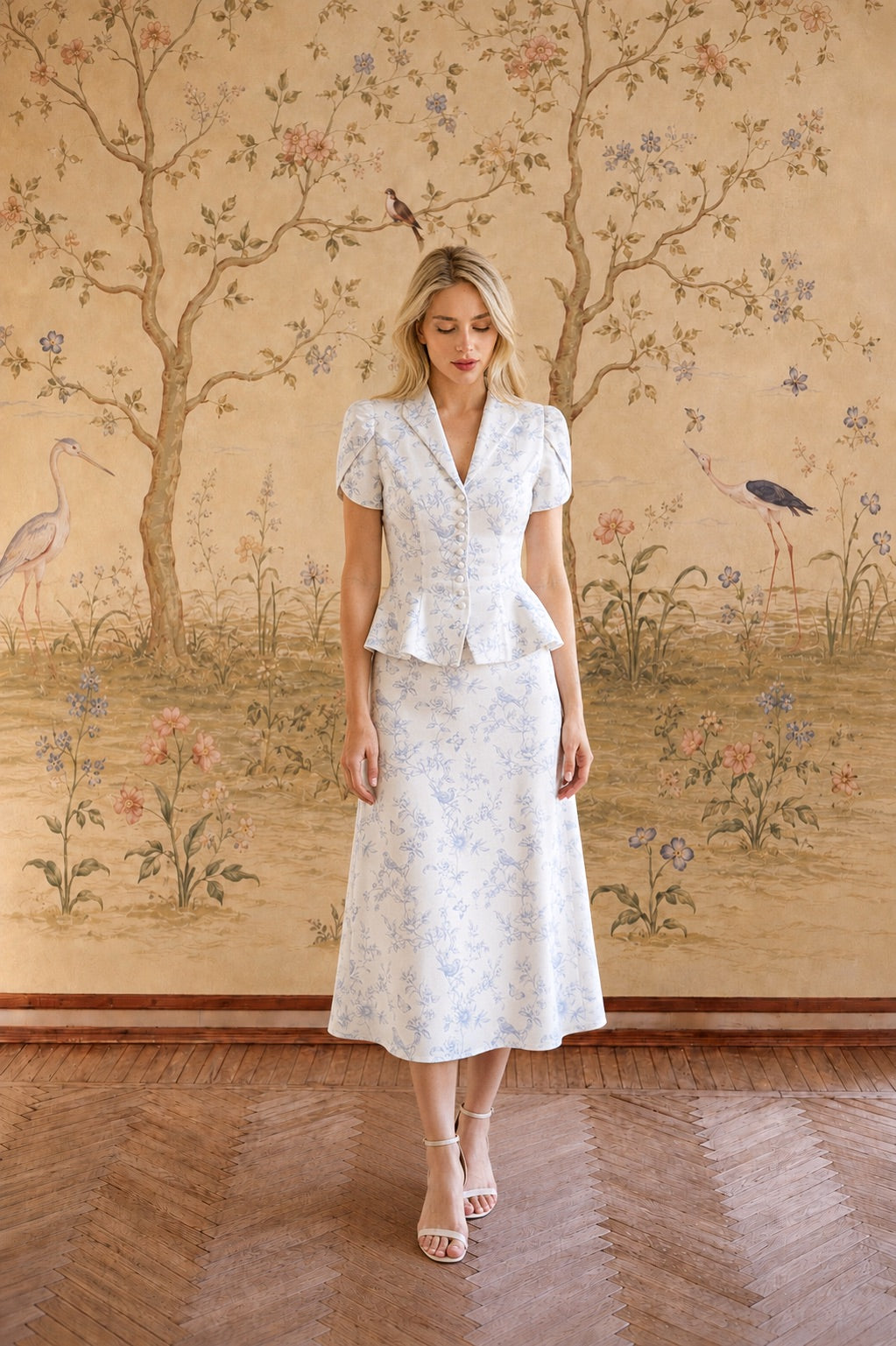 Andi Toile de Jouy Skirt Skirts Gaâla