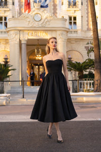 Annabeth Strapless Dress Dresses Gaâla Black XXS In stock