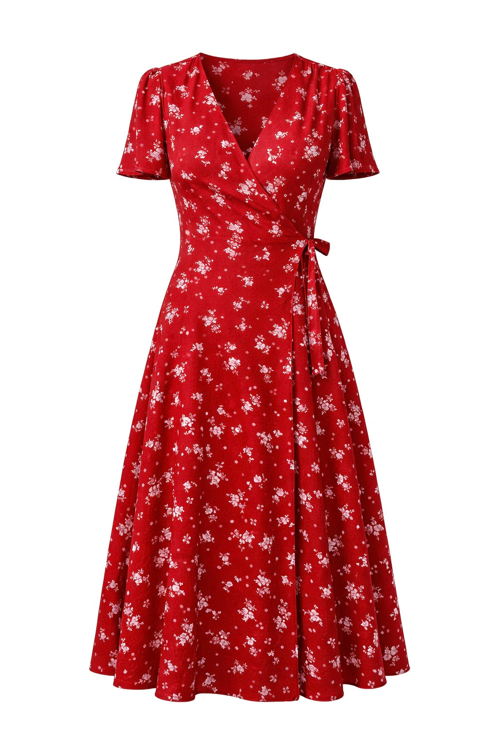 Red Wrap Dress Arlette Red Wrap Dress Arlette