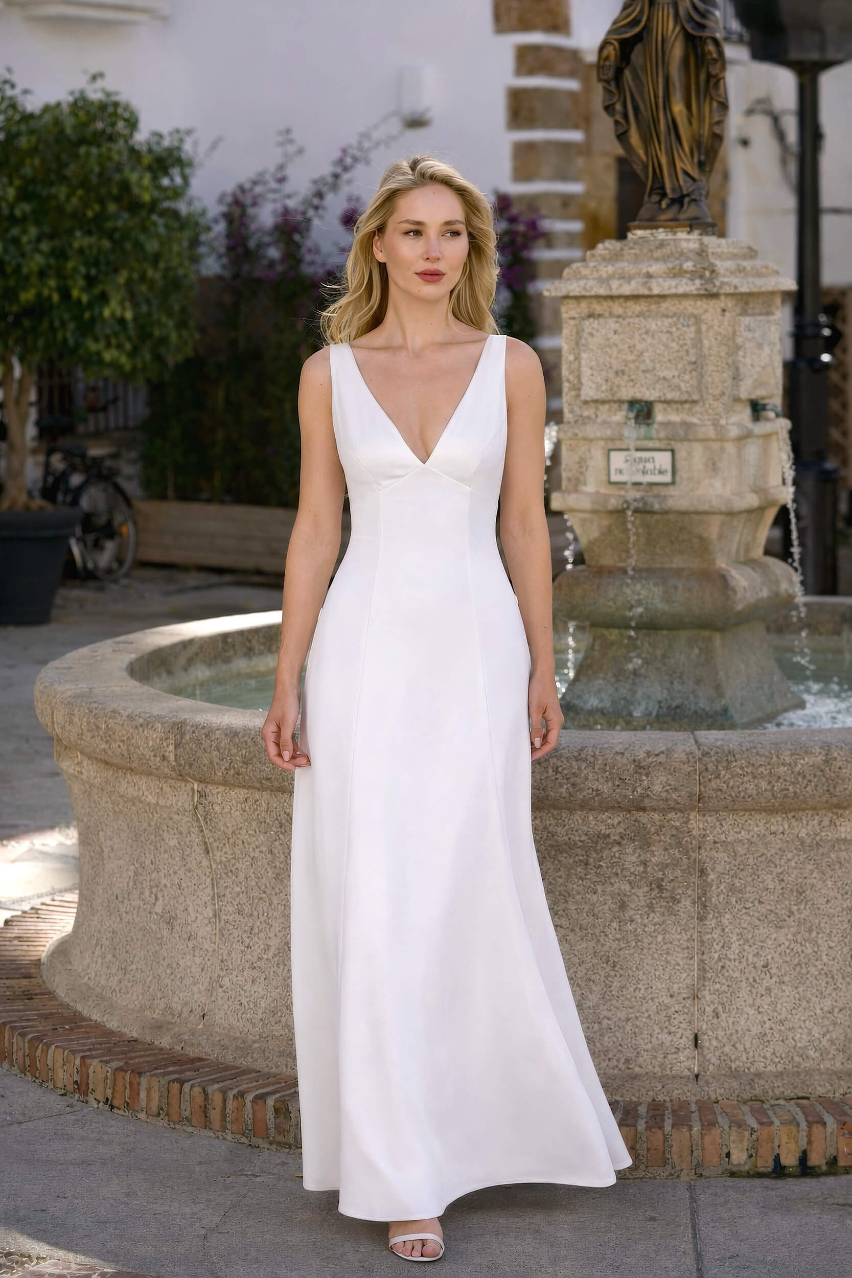 Calista Maxi Dress Dresses Gaâla White XXS Made-to-order