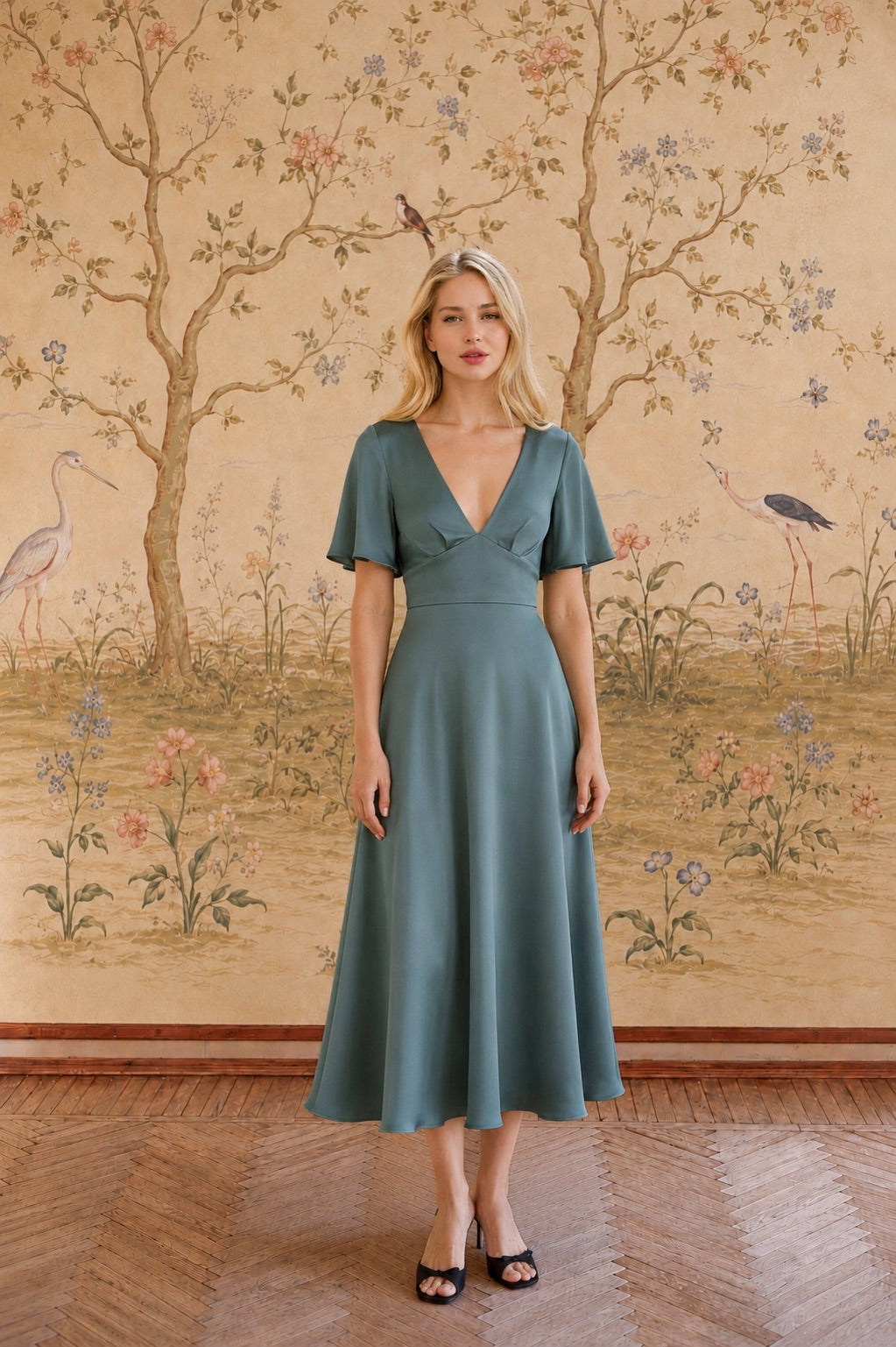Coralie Silk Dress Dresses Gaâla Closed back XXS Made-to-order