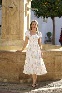 Estelle Button Down Dress Dresses Gaâla Floral XXS In stock
