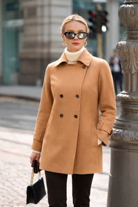 Francine Short Trench Coat Coats Gaâla Beige XXS Made-to-order
