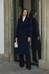 Frederick Wool Coat Coats Gaâla Navy XXS Made-to-order