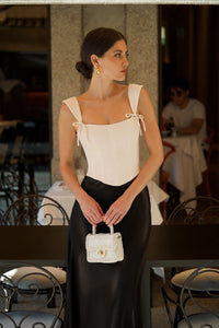 Jeanette Linen Corset Top Corsets Gaâla Cream XXS In stock