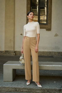 Nala Stretch Pants Pants Gaâla Beige 32 Made-to-order