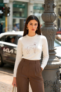 Oliver Wool Cashmere Sweater Knitwear Gaâla Cream XS In stock
