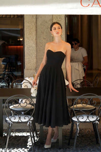 Priscilla Midi Dress Dresses Gaâla Black XXS In stock