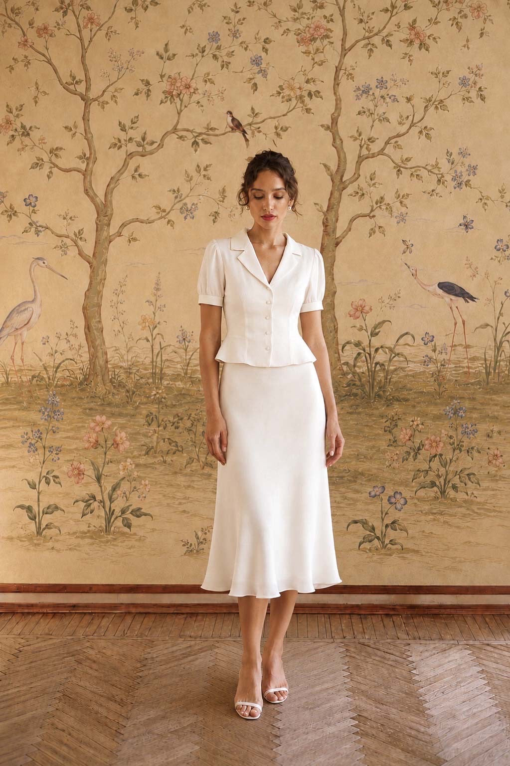 Two Piece Wedding Skirt Set Talia