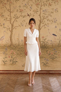 Talia Silk Two Piece Sets / Ensembles Gaâla Blouse XXS Made-to-order
