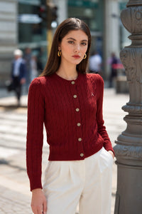 Vincent Wool Cardigan Knitwear Gaâla Bordeaux XXS In stock