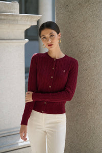 Vincent Wool Cardigan Knitwear Gaâla Bordeaux XXS In stock