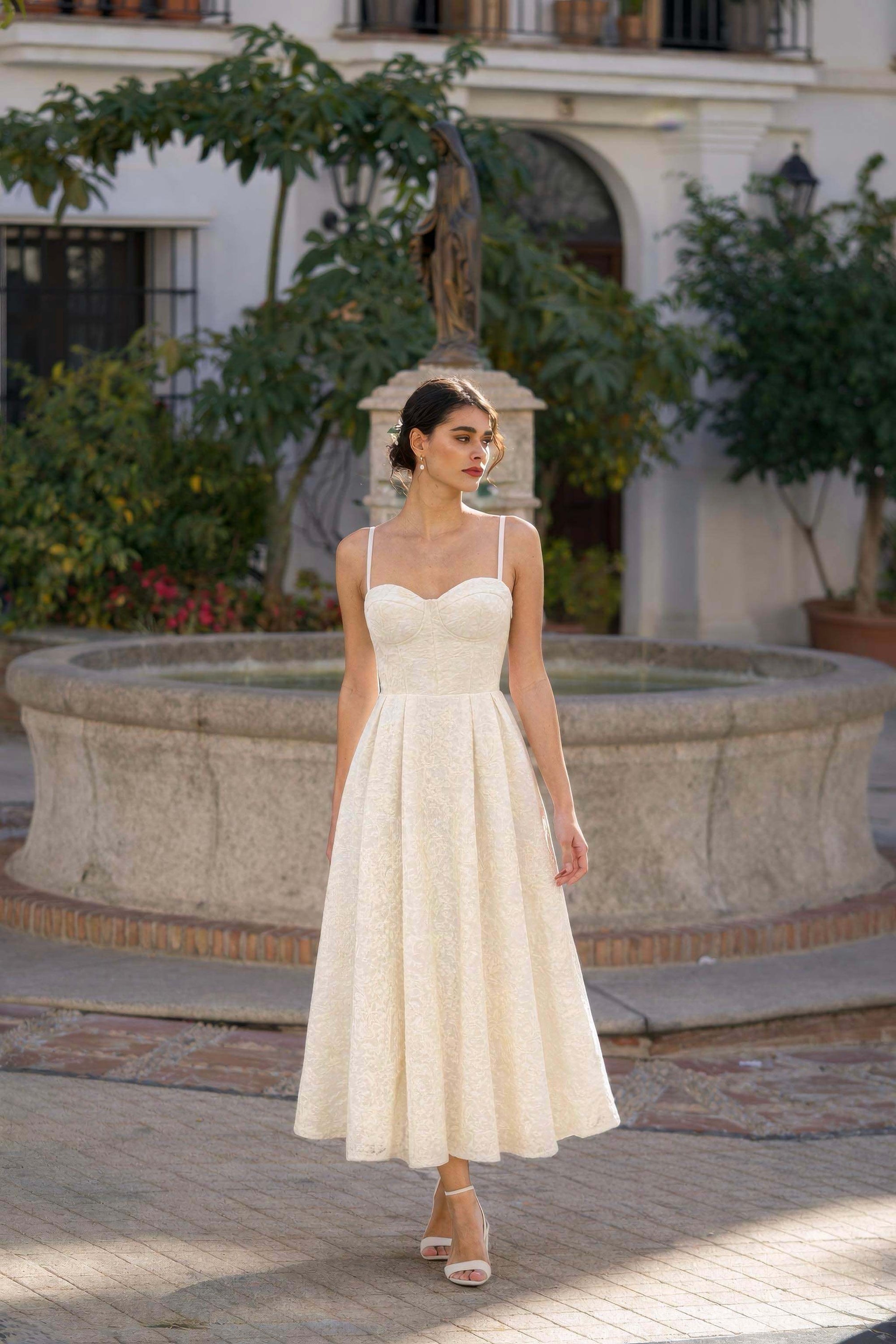 Isla Lace Dress Dresses Gaâla Butter cream XXS Made-to-order