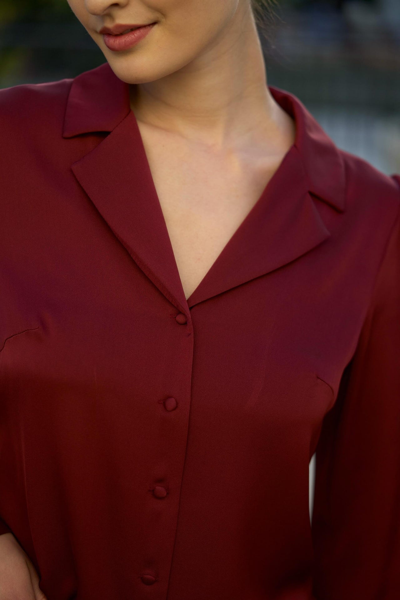 Asaya313 -  Silk Loose Top Breathable and Cool for Spring and Summer
