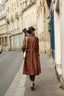 Nadine Faux Leather Trench Coat