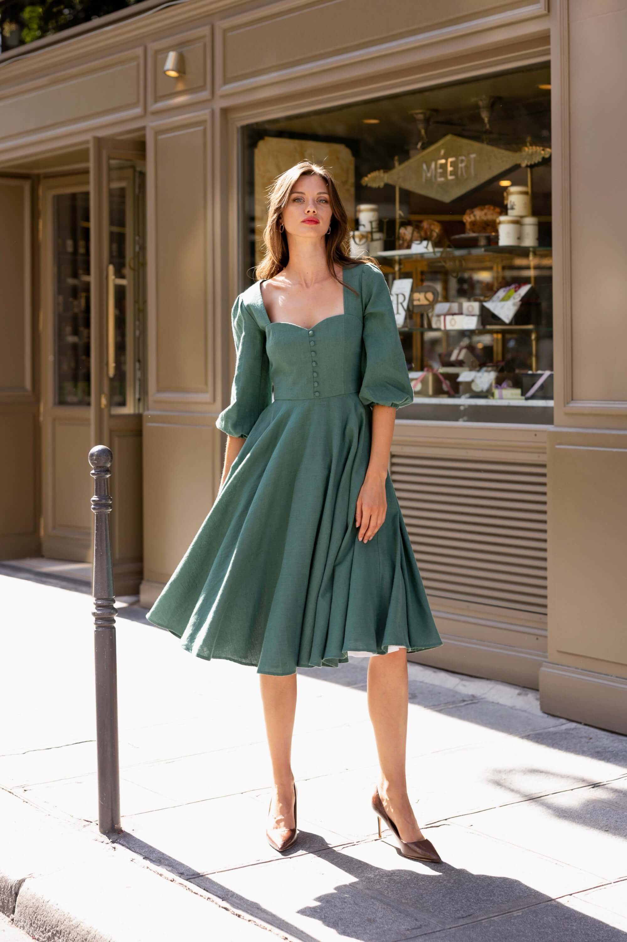 brigitte bardot shirt dress Plum Brigitte Bardot Inspired Dress Bardetta