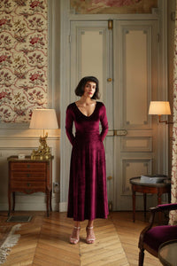 velvet dress long sleeve