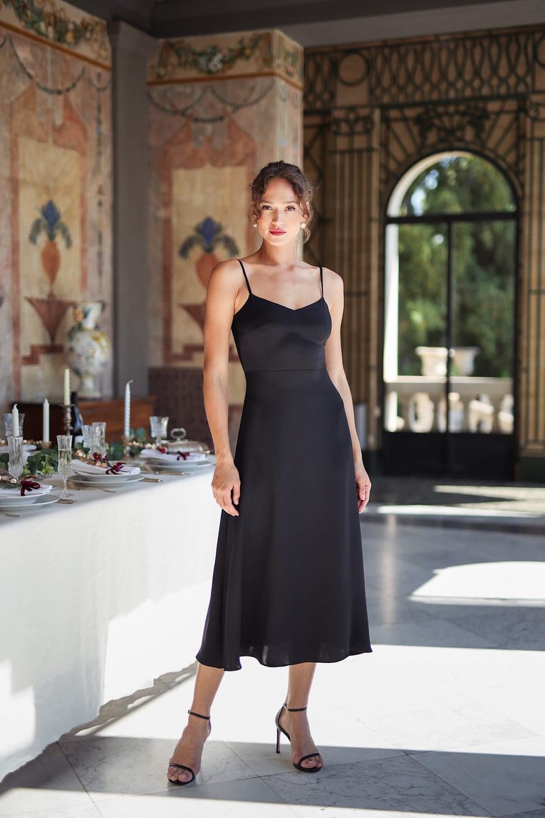 Genoa Black Evening Dress