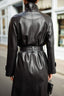 Nadine Faux Leather Trench Coat