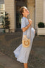 maxi wrap maternity dress