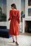 Robe en soie Rouge