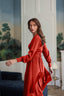 Rouge Silk Dress