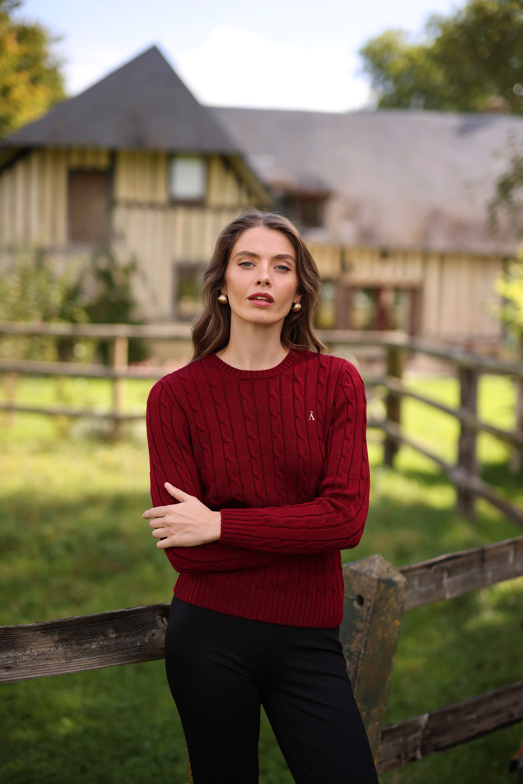 Pull Femme Old Money en Tricot à Col Rond - Pull Denise Pull Femme Old Money en Tricot à Col Rond - Pull Denise