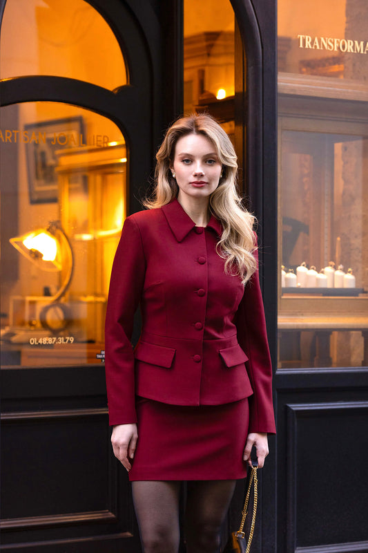 Blanche Jacket Jackets Gaâla Bordeaux XXS