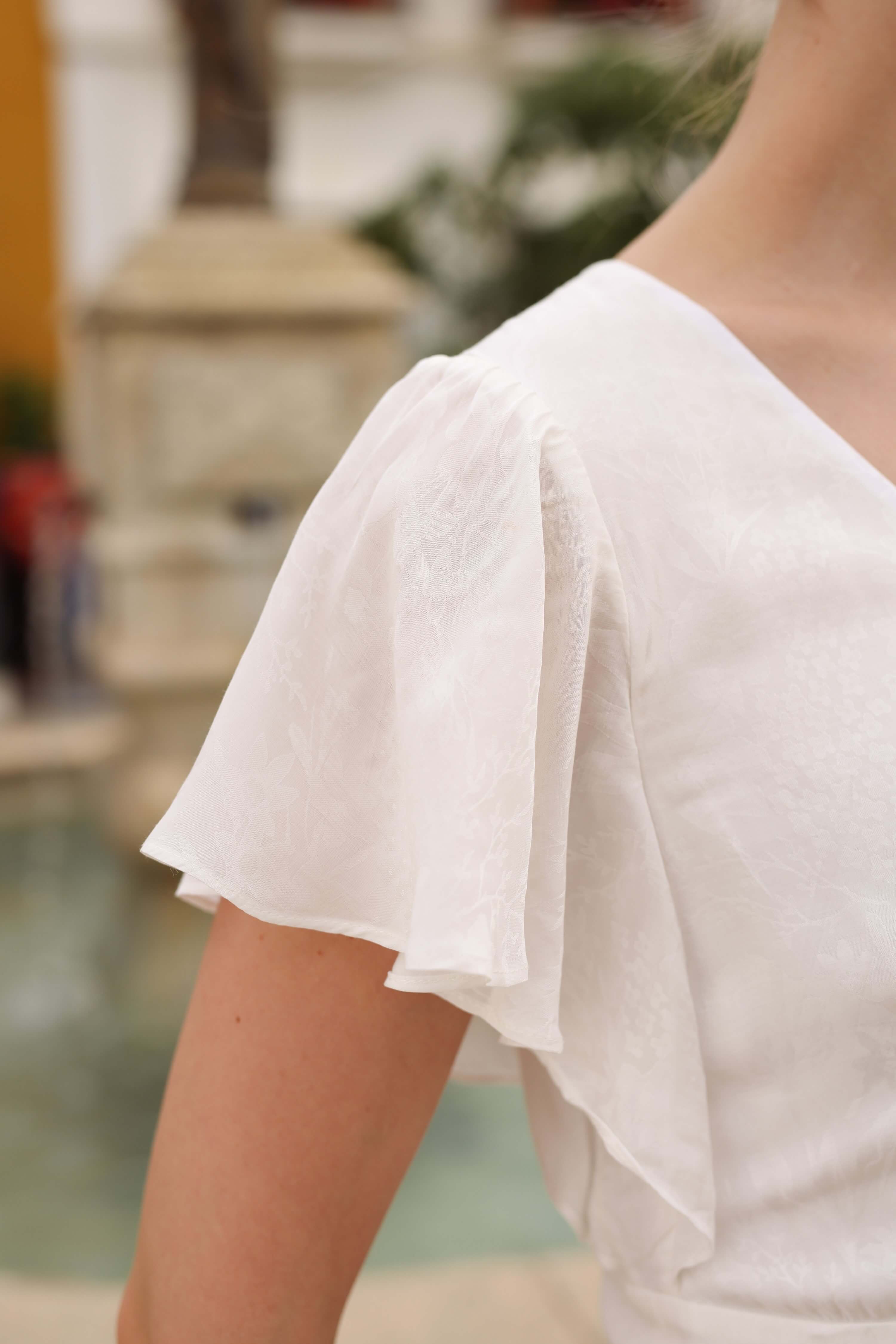 white dress top White Button Down Dress Caroline