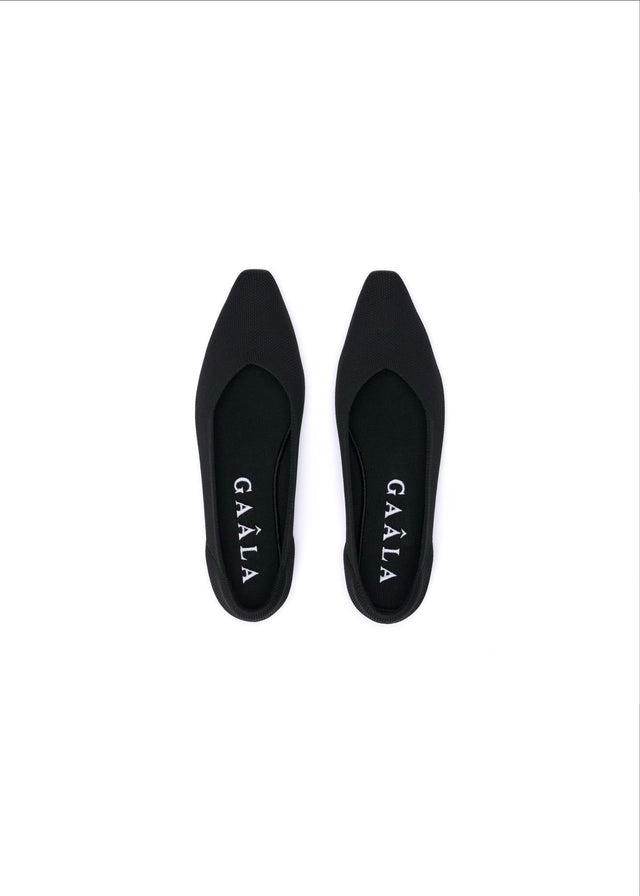 CELINE 26S BALLET FLATS IN BLACK WOOL WITH BOW main image 1