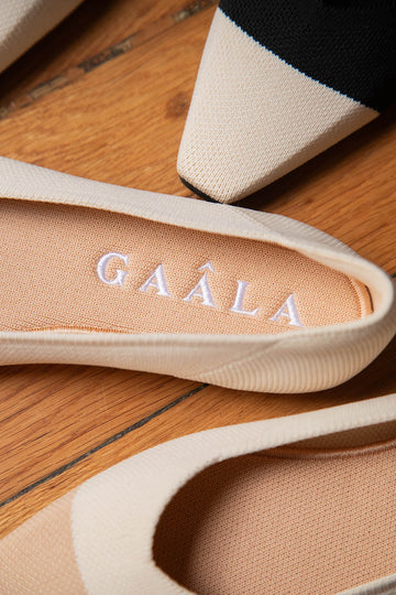 Celine 26 Ballet Flats Light Beige Cowhide 608055