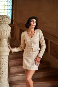 Milana Tweed Two Piece Sets / Ensembles Gaâla Jacket XXS Made-to-order
