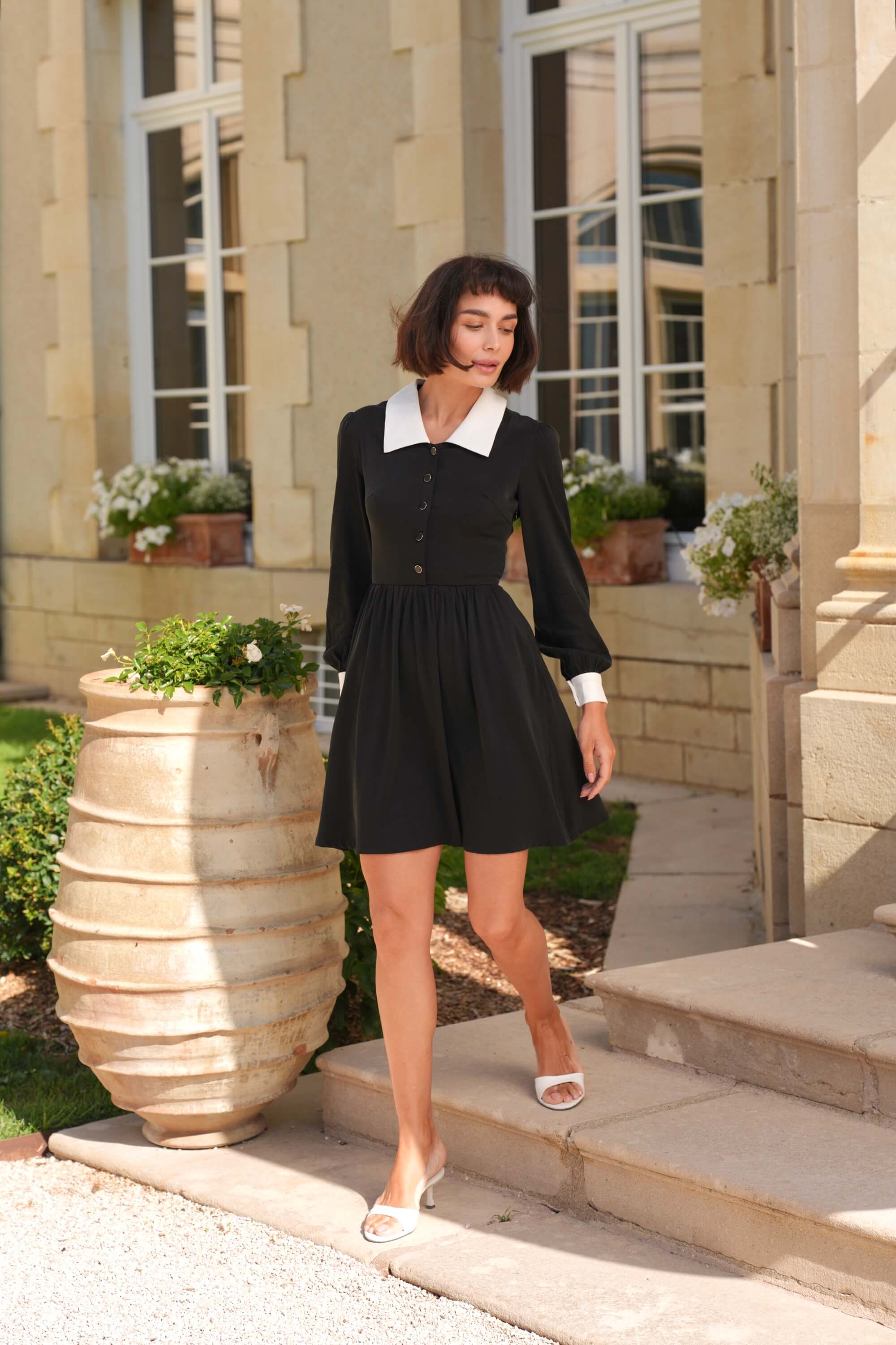 Ginny Collared Dresses with Sleeves – Gaâla