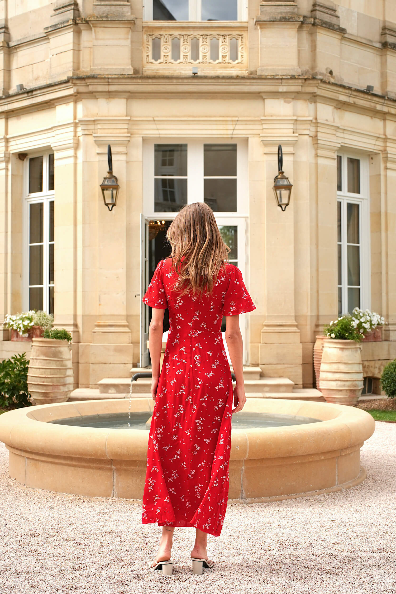 red dresses floral Popular Dark Embroidery Sleeveless A-line Long Prom AlineBridal up back ensures a perfect fit while adding a touch of sophistication Wine Red Floral Slip Midi