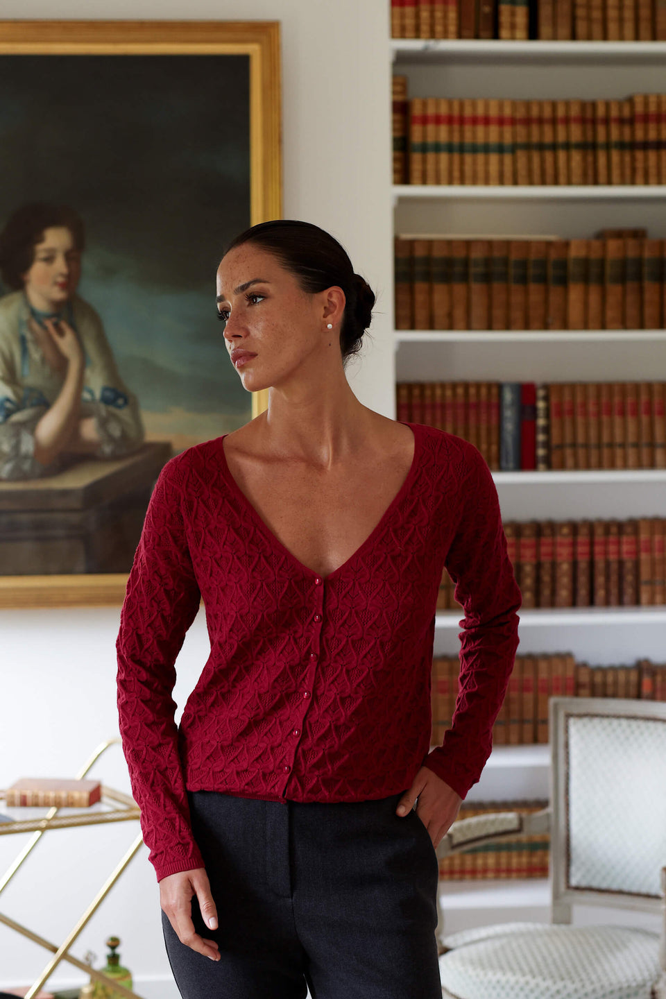 Leona Knit V Neck Sweater