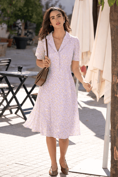 lavender knee length dress Lavender Silk Dress Selena