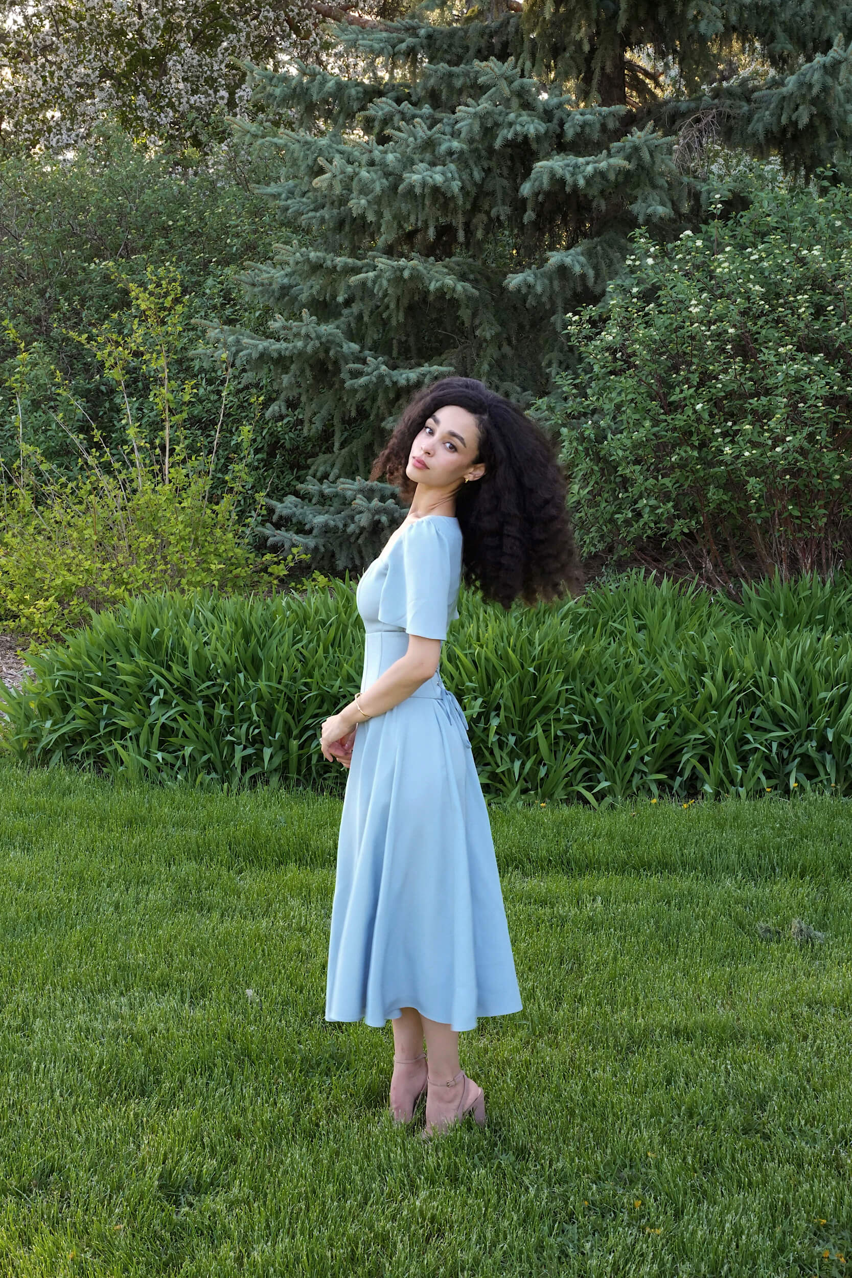 midi dress pic Simply Sweet Midi Dress | Trendy Women's Dresses