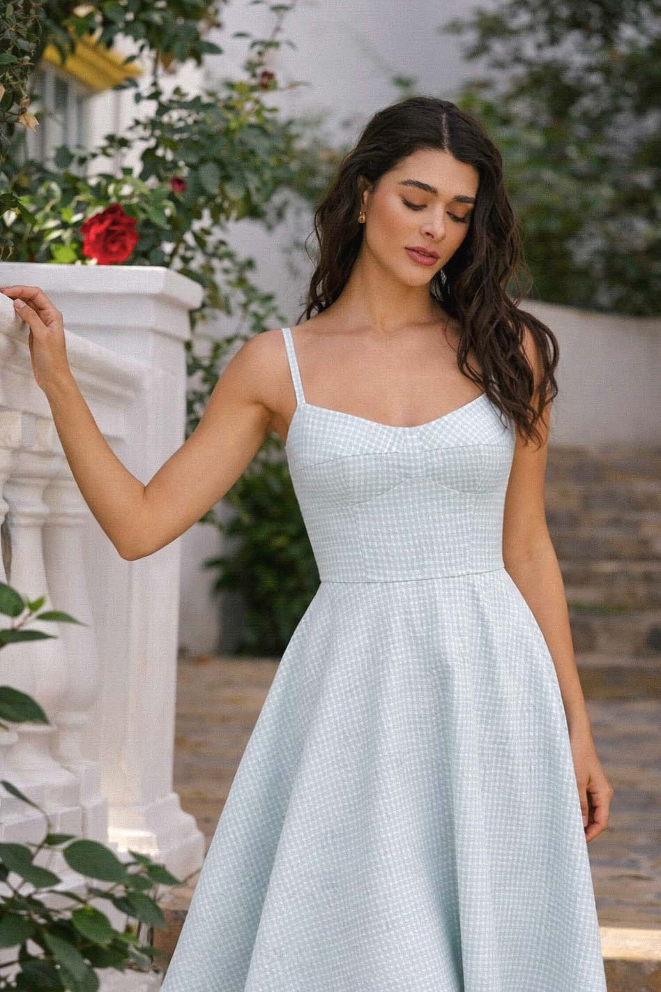 Blue Cotton Dress Antonia Blue Cotton Dress Antonia