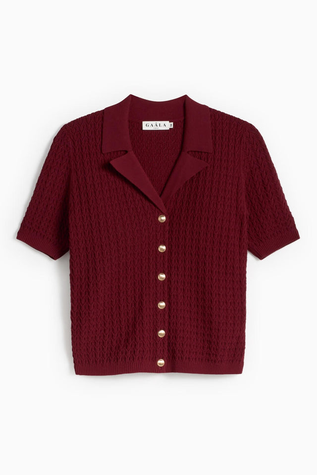 INNA Lila Off-Shoulder Knit Top