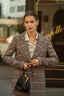 women's plaid blazer