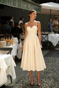 Isla Corset Dress Dresses Gaâla Cream XXS Made-to-order