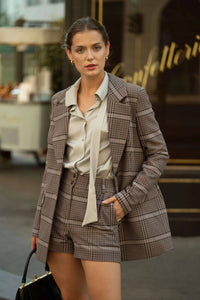 Blazer à carreaux Meredith