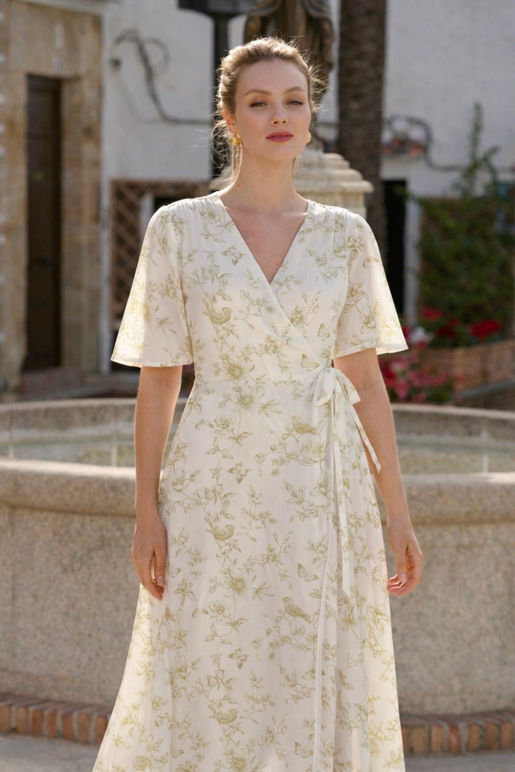 Flora Wrap Dress Dresses Gaâla