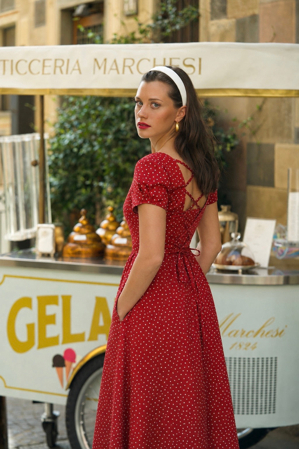 red midi dress with buttons Buy Friends Like These Red Curve Long Sleeve Button Through Midi Shirt Dress from Next USA
