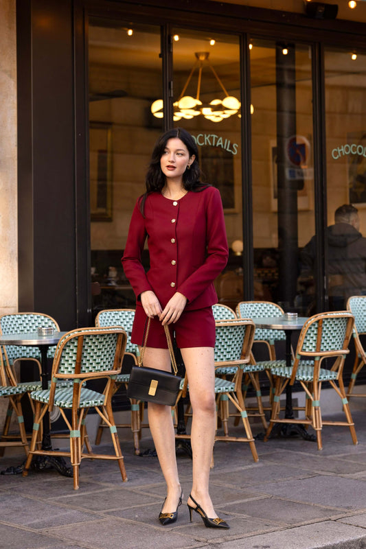Jacqueline Jacket Jackets Gaâla Bordeaux XXS
