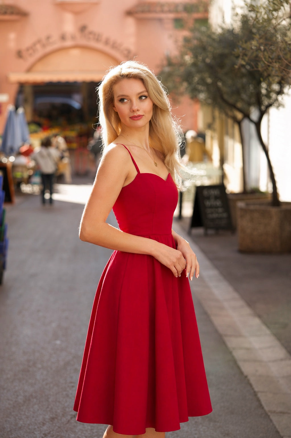 Gala Red Linen Bardot Dress XS Sweetheart Corset Bodice Hourglass Silhouette With Removable Cotton Petticoat Zipper Enclosure Gala Red Linen Bardot Dress XS Sweetheart Corset Bodice Hourglass Silhouette With Removable Cotton Petticoat Zipper Enclosure