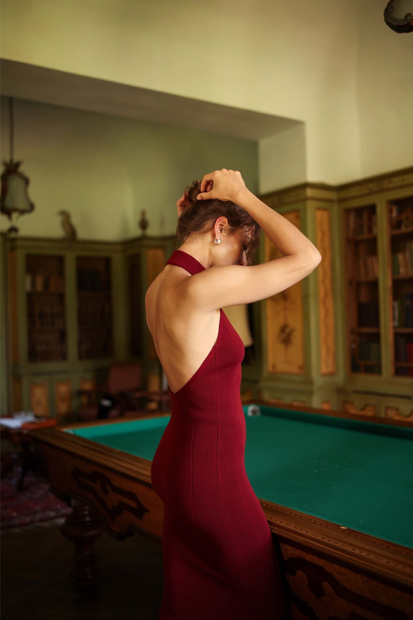 Talia Halter Long Dress - Surreal